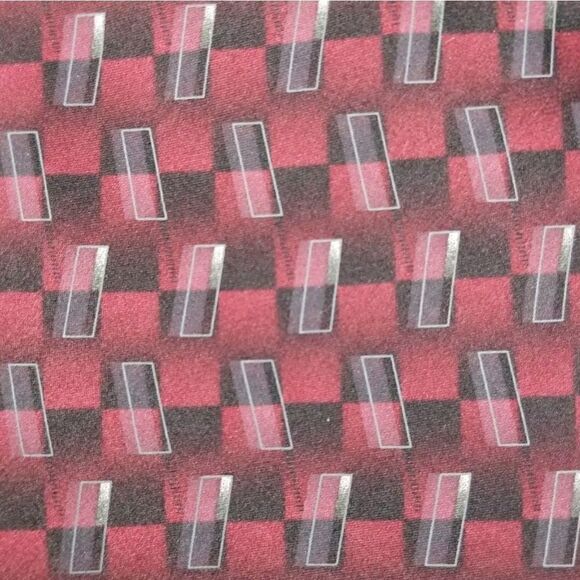 Preswick & Moore 100% Silk Red & Black Checked Tie - Picture 1 of 4
